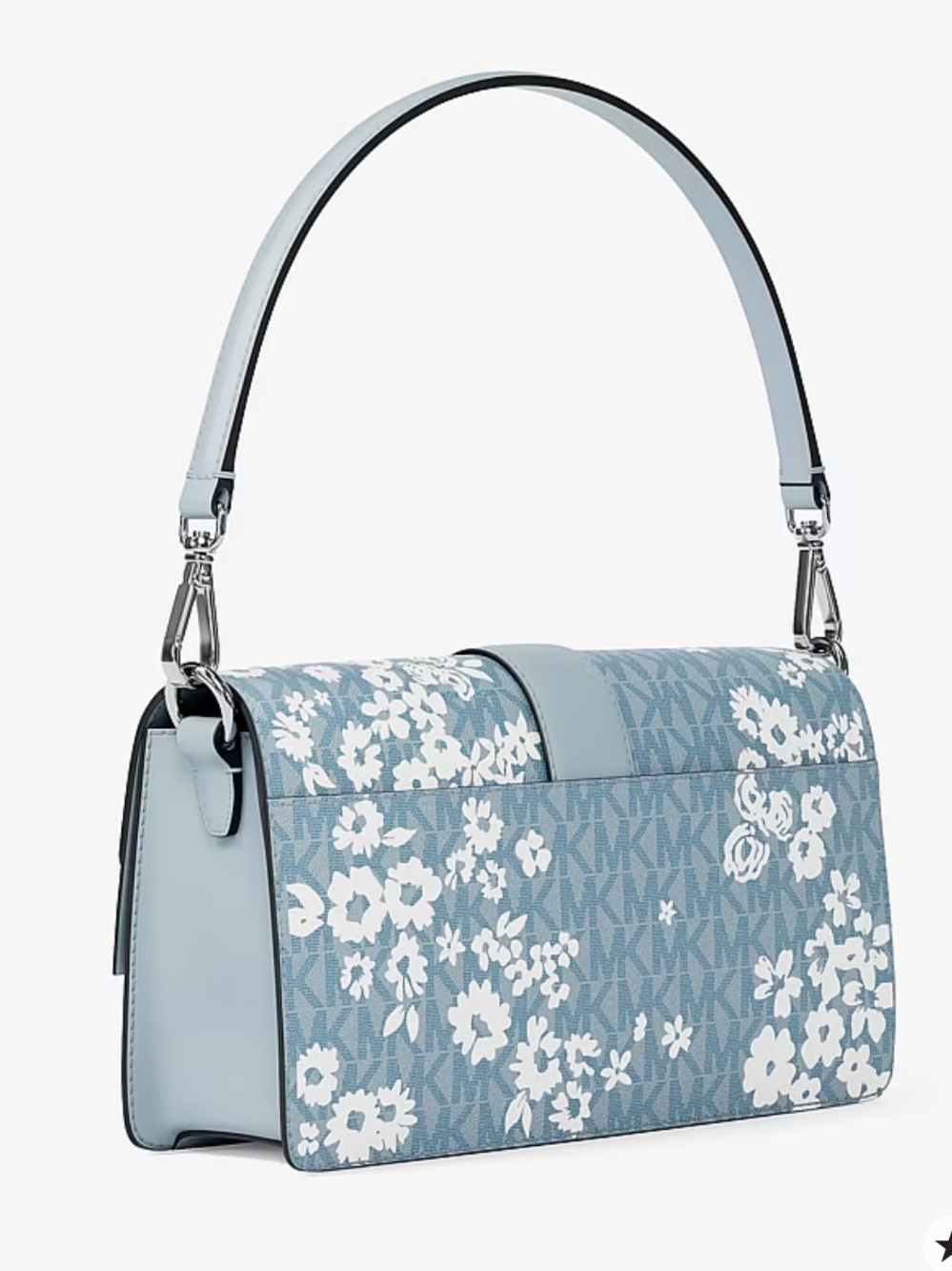 MICHAEL KORS Greenwich Md Printed Signature Logo Convertible Shoulder
Pale Ocean - Picture 15 of 16